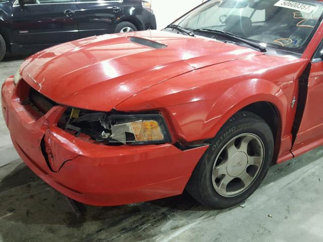 1FAFP4442YF110265 - 2000 FORD MUSTANG RED photo 9