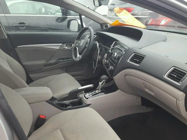 2HGFB2F58DH107772 - 2013 HONDA CIVIC LX SILVER photo 5