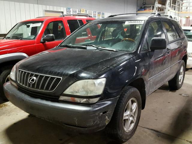 JTJHF10U920279619 - 2002 LEXUS RX 300 BLACK photo 2