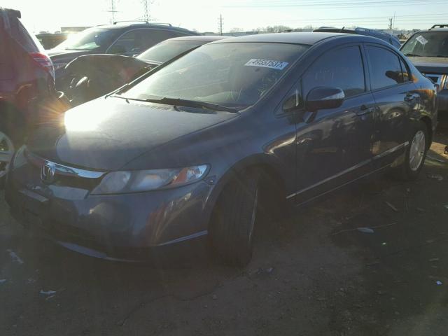 JHMFA36237S023304 - 2007 HONDA CIVIC HYBR GRAY photo 2