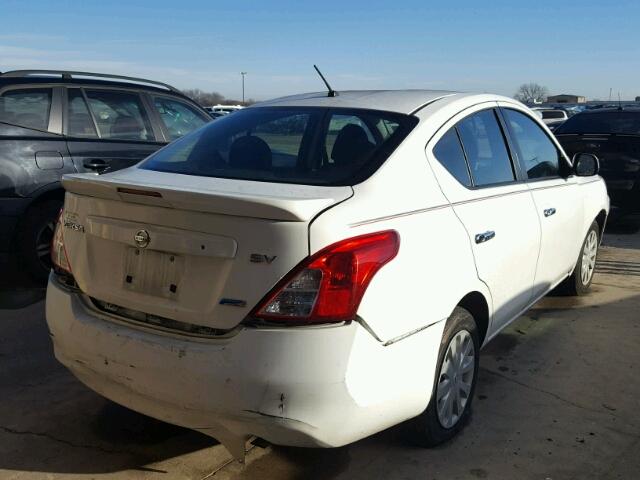 3N1CN7AP5DL827037 - 2013 NISSAN VERSA S WHITE photo 4