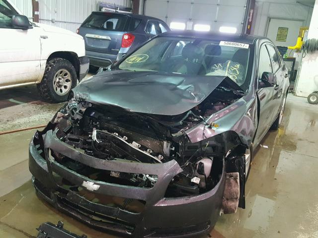 1G1ZB5EBXA4130136 - 2010 CHEVROLET MALIBU LS GRAY photo 2