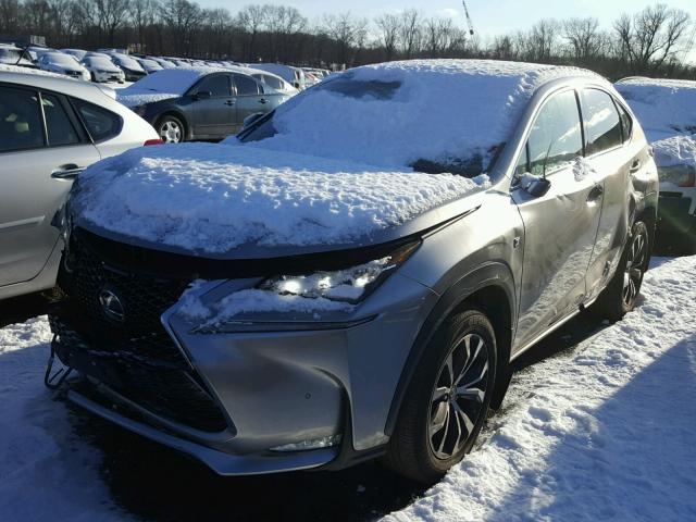 JTJBARBZ0G2059728 - 2016 LEXUS NX 200T SILVER photo 2