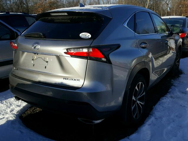 JTJBARBZ0G2059728 - 2016 LEXUS NX 200T SILVER photo 4