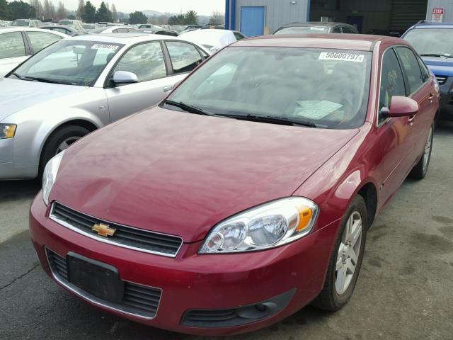 2G1WC581869133091 - 2006 CHEVROLET IMPALA LT RED photo 2