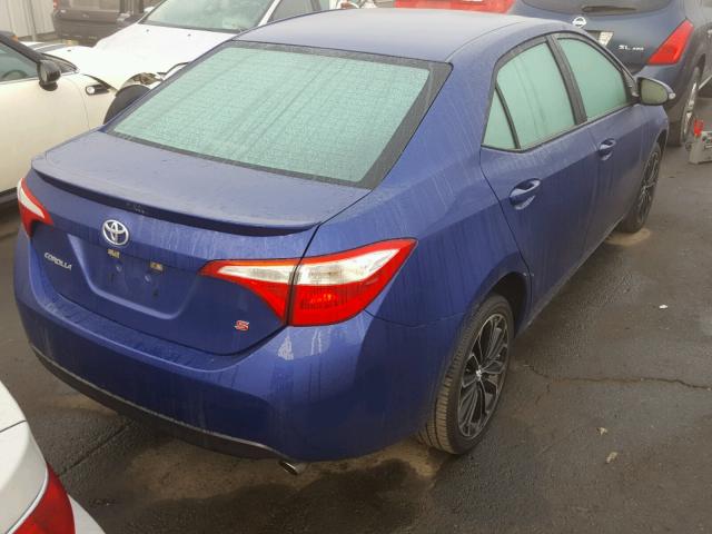 5YFBURHE9GP486440 - 2016 TOYOTA COROLLA L BLUE photo 4