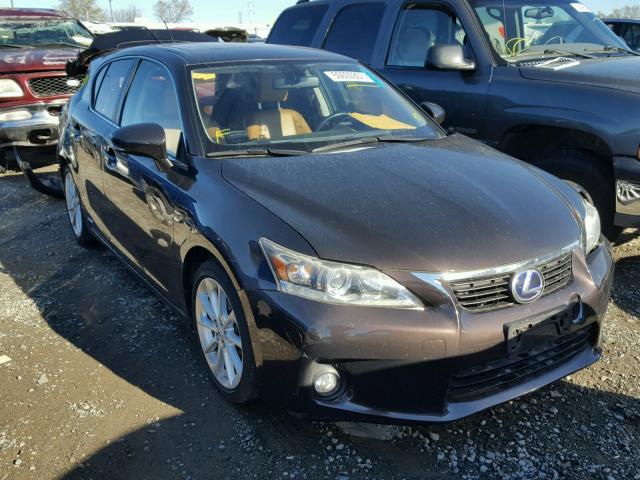 JTHKD5BH0D2140541 - 2013 LEXUS CT 200 BLACK photo 1