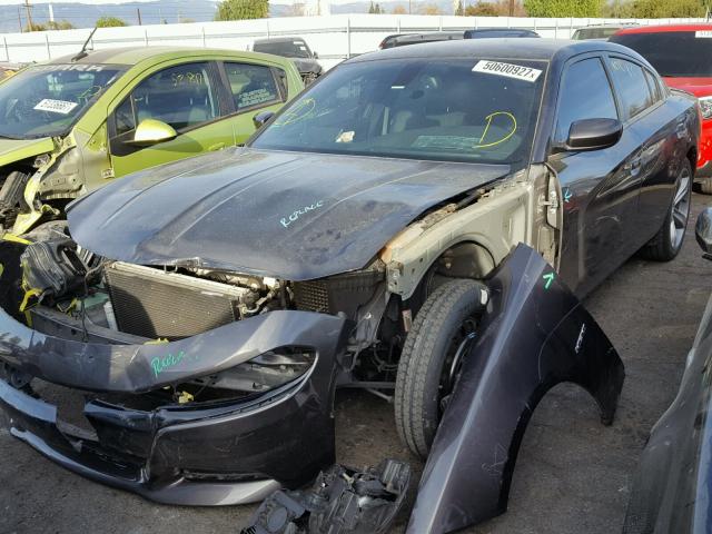 2C3CDXCT2FH762772 - 2015 DODGE CHARGER R/ GRAY photo 2
