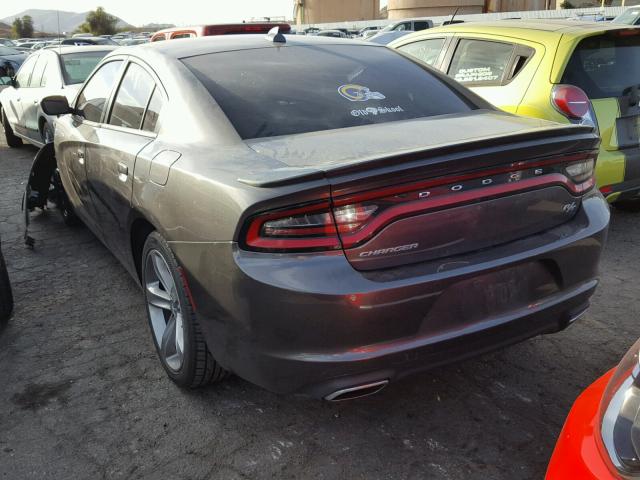 2C3CDXCT2FH762772 - 2015 DODGE CHARGER R/ GRAY photo 3