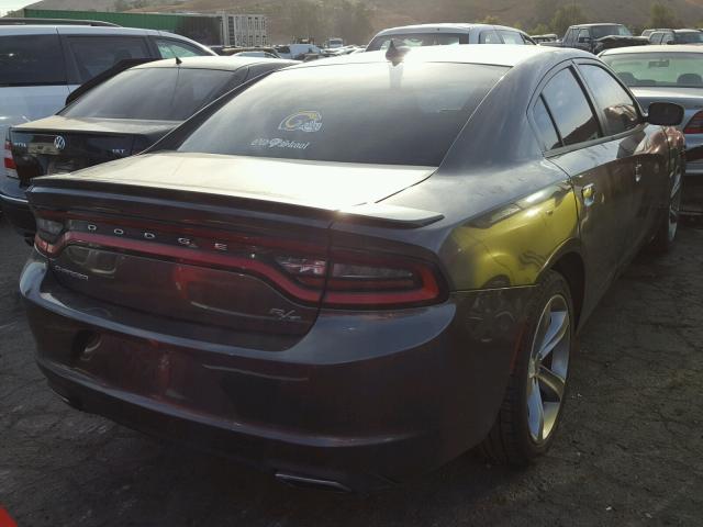 2C3CDXCT2FH762772 - 2015 DODGE CHARGER R/ GRAY photo 4