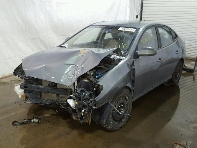 KMHDU4AD8AU042744 - 2010 HYUNDAI ELANTRA BL GRAY photo 2