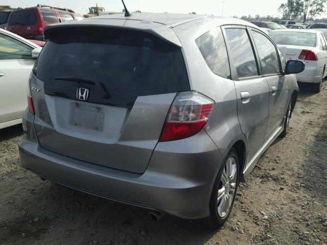 JHMGE8H40AC035836 - 2010 HONDA FIT SPORT GRAY photo 4