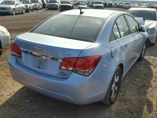 1G1PF5SC7C7121145 - 2012 CHEVROLET CRUZE LT BLUE photo 4