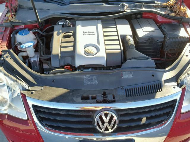 WVWBA71F38V052285 - 2008 VOLKSWAGEN EOS TURBO RED photo 7