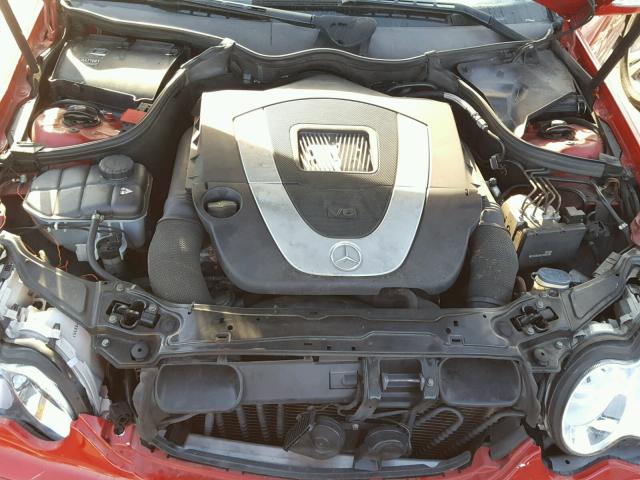WDBRF52H56F743182 - 2006 MERCEDES-BENZ C GENERATI RED photo 7
