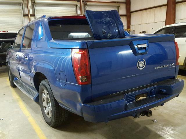 3GYEK63N43G187831 - 2003 CADILLAC ESCALADE E BLUE photo 3