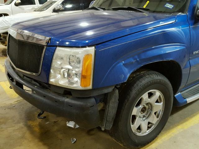 3GYEK63N43G187831 - 2003 CADILLAC ESCALADE E BLUE photo 9