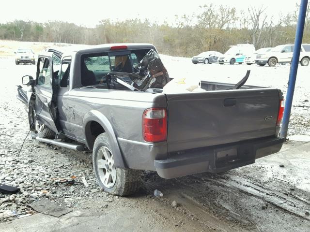 1FTYR14U75PA03844 - 2005 FORD RANGER SUP GRAY photo 3