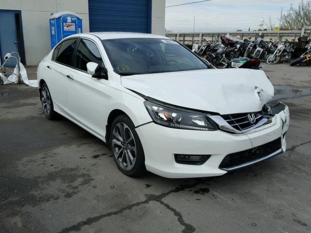 1HGCR2F58FA264914 - 2015 HONDA ACCORD SPO WHITE photo 1