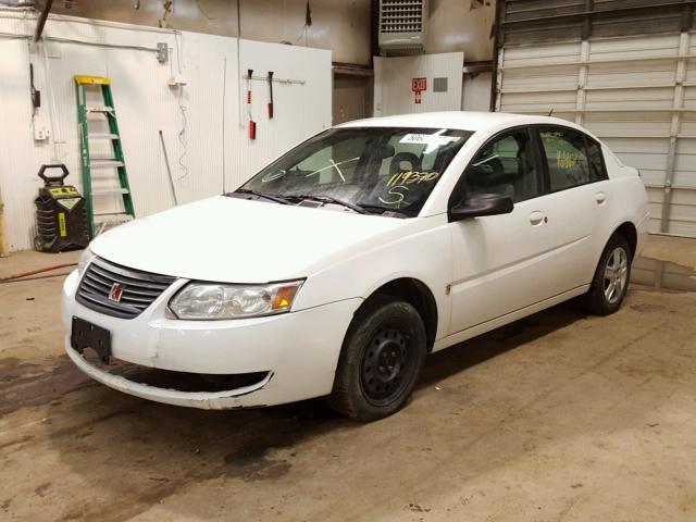 1G8AJ55F77Z119370 - 2007 SATURN ION LEVEL WHITE photo 2