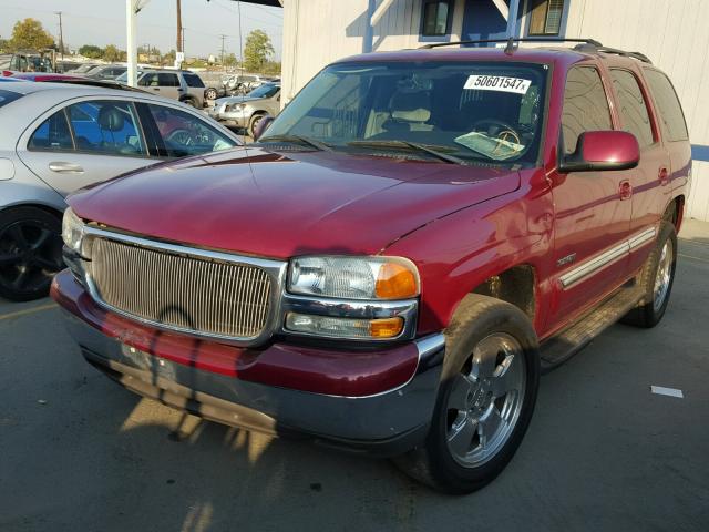 1GKEC13V36J120019 - 2006 GMC YUKON BURGUNDY photo 2