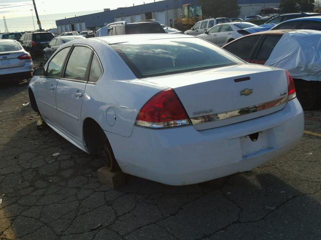 2G1WF5EK2B1156203 - 2011 CHEVROLET IMPALA LS WHITE photo 3