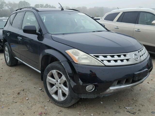 JN8AZ08T97W510271 - 2007 NISSAN MURANO SL BLACK photo 1