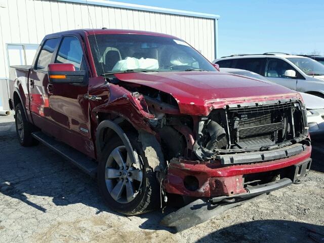 1FTFW1ET7DFB27364 - 2013 FORD F150 SUPER RED photo 1