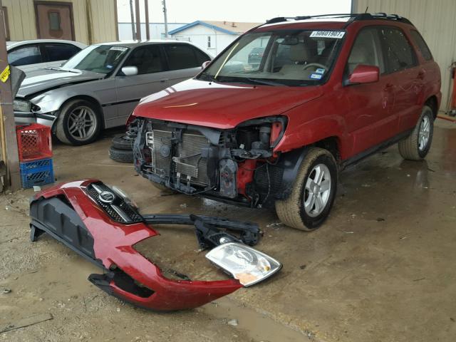 KNDJF723X97636240 - 2009 KIA SPORTAGE L RED photo 2