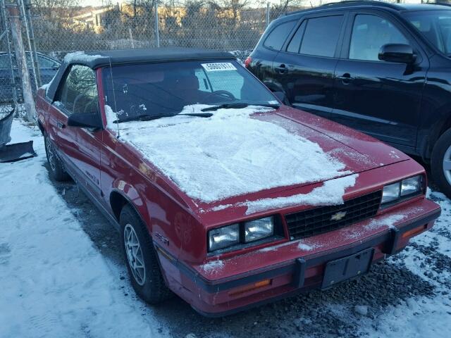 1G1JE67WXG7213776 - 1986 CHEVROLET CAVALIER R RED photo 1