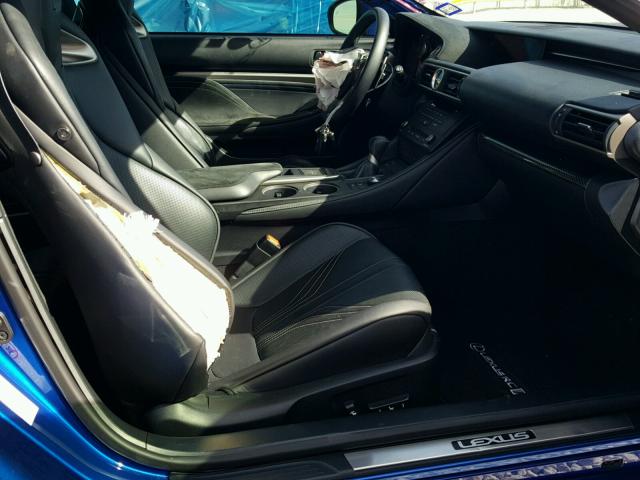 JTHHP5BC2F5001423 - 2015 LEXUS RC-F BLUE photo 5