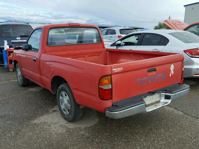 4TANL42N0VZ297797 - 1997 TOYOTA TACOMA RED photo 3