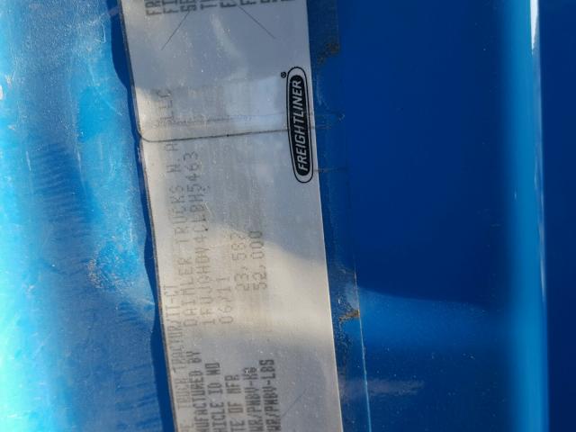 1FUJGHDV4CLBH5463 - 2012 FREIGHTLINER CASCADIA 1 BLUE photo 10