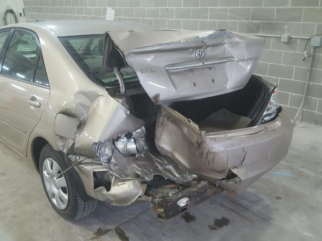 4T1BE32K24U905778 - 2004 TOYOTA CAMRY LE TAN photo 9
