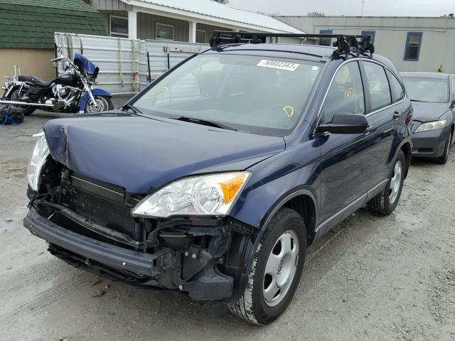 JHLRE38307C070876 - 2007 HONDA CR-V LX BLUE photo 2