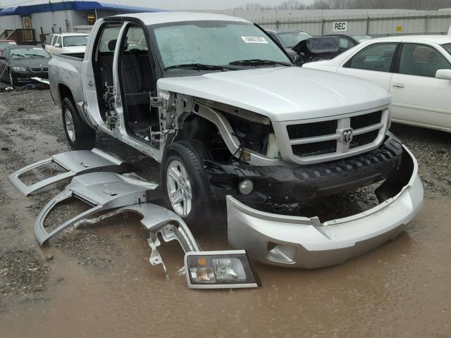 1D7RE3GK4BS511855 - 2011 DODGE DAKOTA SLT SILVER photo 1