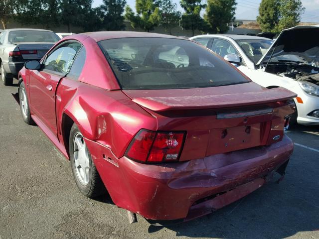 1FAFP40453F327209 - 2003 FORD MUSTANG RED photo 3