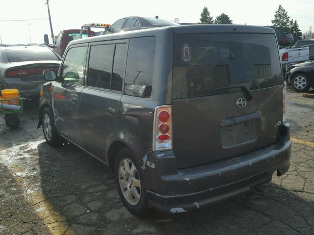 JTLKT324750178663 - 2005 TOYOTA SCION XB GRAY photo 3