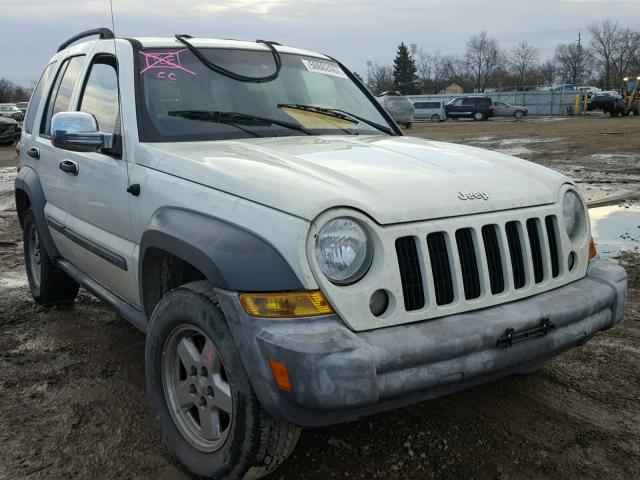 1J4GL48K46W130690 - 2006 JEEP LIBERTY SP WHITE photo 1