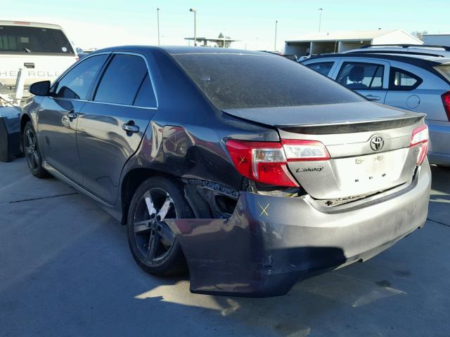 4T1BF1FK1DU226760 - 2013 TOYOTA CAMRY L GRAY photo 3