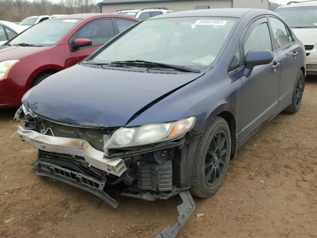 19XFA1F58AE086330 - 2010 HONDA CIVIC LX BLUE photo 2