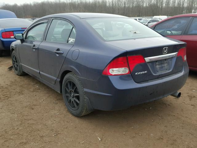 19XFA1F58AE086330 - 2010 HONDA CIVIC LX BLUE photo 3