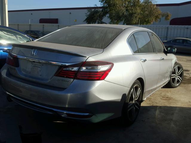 1HGCR2F53HA224467 - 2017 HONDA ACCORD SPO GRAY photo 4