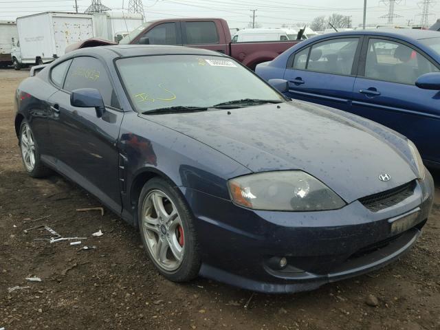 KMHHN65F36U215292 - 2006 HYUNDAI TIBURON GT BLUE photo 1