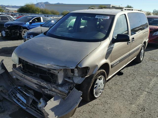 1GNDX03E52D103325 - 2002 CHEVROLET VENTURE TAN photo 2