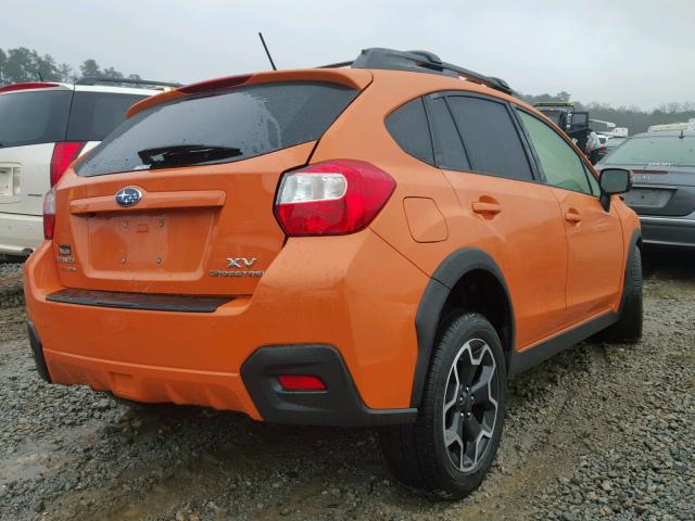 JF2GPAMC9F8287337 - 2015 SUBARU XV CROSSTR ORANGE photo 4