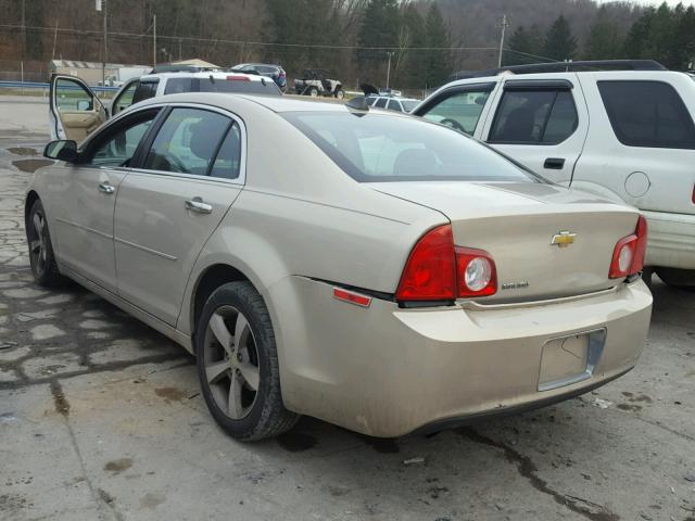 1G1ZC5E07CF125723 - 2012 CHEVROLET MALIBU 1LT BEIGE photo 3