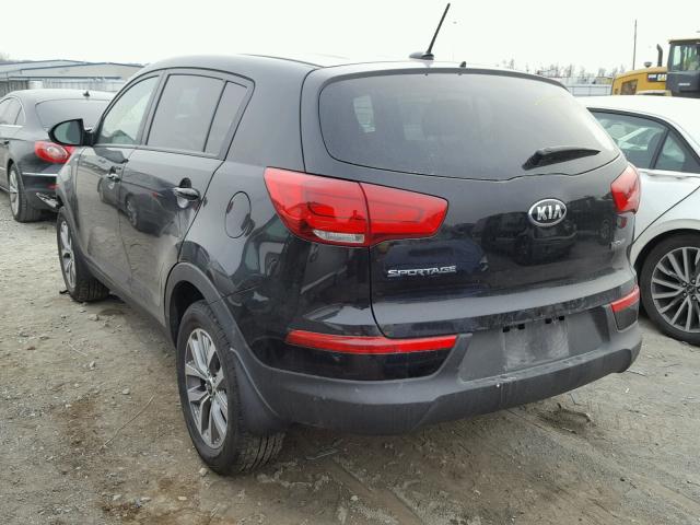 KNDPBCAC6F7792626 - 2015 KIA SPORTAGE L BLACK photo 3