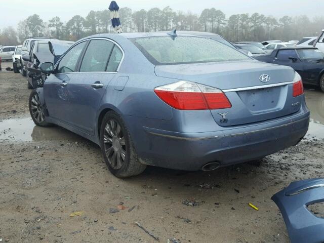 KMHGC46E99U046704 - 2009 HYUNDAI GENESIS 3. BLUE photo 3