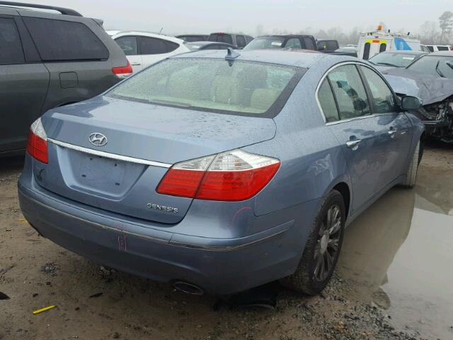 KMHGC46E99U046704 - 2009 HYUNDAI GENESIS 3. BLUE photo 4